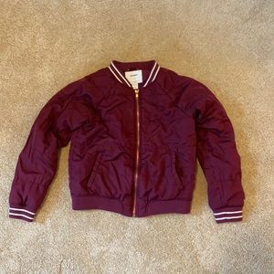Maroon Bomber Jacket
